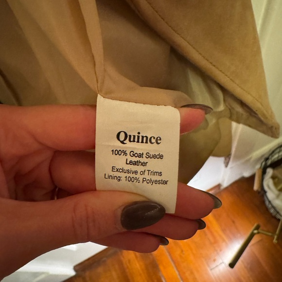 Quince 100% Suede Biker Jacket - Picture 3 of 10